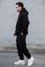 Herren Fleece-Trainingsanzug Miror Black Without 8056064 Foto №4