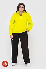 Insulated women's jacket KAROLINA yellow, stand-up collar with zipper Garne 3041065 photo №2