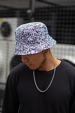 Printed summer hat with abstraction Without 8048065 photo №2