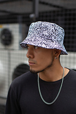 Printed summer hat with abstraction Without 8048065 photo №4