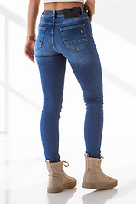 Jasnoniebieskie wiosenne jeansy z wysokim stanem  4009066 zdjęcie №6