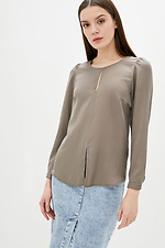 Классическая блуза NELLI с длинными рукавами и разрезами Garne 3038067 фото №1