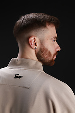Men's bomber jacket with buttons Oversize Petlia 23 Sandy with milky Teamv 8034067 photo №8
