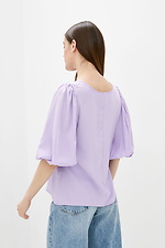 Сиреневая блуза TABITA с широкими рукавами-фонариками до локтя Garne 3038068 фото №3