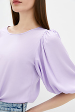 Liliowa bluzka TABITA z szerokimi bufiastymi rękawami do łokcia Garne 3038068 zdjęcie №4