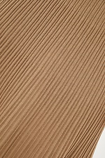 Dzianinowa plisowana spódnica midi w kolorze piaskowym  4038068 zdjęcie №4