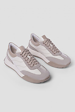 Women's sneakers in a combination of shades of beige  4206068 photo №1