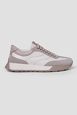 Women's sneakers in a combination of shades of beige  4206068 photo №2