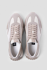 Women's sneakers in a combination of shades of beige  4206068 photo №3