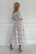 Муслінове довге плаття в стилі бохо з відкритими плечима і рукавами-ліхтариками NENKA 3103070 фото №4