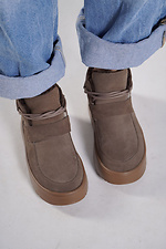 Winter suede boots caramel color 4207070 photo №2