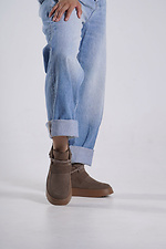 Winter suede boots caramel color 4207070 photo №4