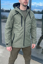 Men's jacket for autumn in green AllReal 8042070 photo №1