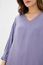Фиолетовое оверсайз платье GAMMA с широкими рукавами на манжетах Garne 3038072 фото №4