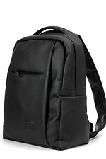 Large black leatherette backpack SamBag 8045072 photo №7