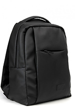 Large black leatherette backpack SamBag 8045072 photo №9