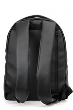 Large black leatherette backpack SamBag 8045072 photo №10
