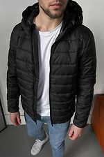 Kurze wattierte Jacke mit Reißverschluss und Kapuze TUR WEAR 8037073 Foto №3