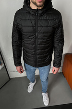 Kurze wattierte Jacke mit Reißverschluss und Kapuze TUR WEAR 8037073 Foto №4