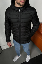 Kurze wattierte Jacke mit Reißverschluss und Kapuze TUR WEAR 8037073 Foto №5