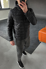 Kurze wattierte Jacke mit Reißverschluss und Kapuze TUR WEAR 8037073 Foto №7