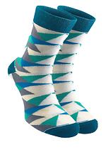 Набір з 3 пар бавовняних шкарпеток з яскравим принтом M-SOCKS 2040075 фото №2