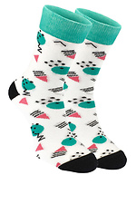 Pack of 3 pairs of colorful printed cotton socks M-SOCKS 2040075 photo №4