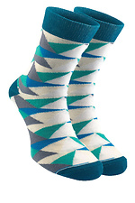 Набір з 2 пар бавовняних шкарпеток з яскравим принтом M-SOCKS 2040076 фото №2