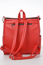 Женский стеганный рюкзак красного цвета SamBag 8045076 фото №7