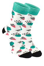 Набір з 2 пар бавовняних шкарпеток з яскравим принтом M-SOCKS 2040077 фото №2