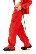 Широкие коттоновые штаны карго BAGGI заниженной посадки с большими карманами Garne 3040077 фото №4