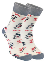 Набір з 2 пар бавовняних шкарпеток з яскравим принтом M-SOCKS 2040078 фото №3