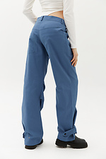 High rise BAGGI cotton wide leg cargo pants with large pockets Garne 3040078 photo №4
