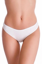 Women's milky mid-rise cotton Brazilian panties ORO 4027078 photo №1