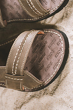 Letnie sandały męskie skórzane Bonis Original 25 brązowe  8018078 zdjęcie №2