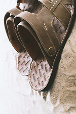Мужские кожаные сандалии летние Bonis Original 25 коричневые  8018078 фото №3