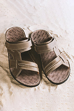 Мужские кожаные сандалии летние Bonis Original 25 коричневые  8018078 фото №5