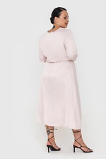 Атласна сукня NABILL з розрізом пудрового кольору Garne 3041079 фото №9