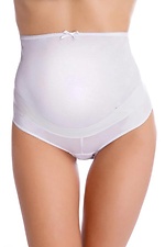 Cotton panties for pregnant women in white color ORO 4027079 photo №1