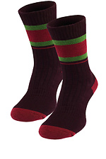 Бордові теплі шкарпетки Vinosi M-SOCKS 2040080 фото №1