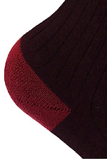 Бордовые теплые носки Vinosi M-SOCKS 2040080 фото №5