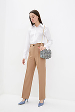 VARDE1 white classic shirt with long sleeves on the cuffs Garne 3038080 photo №2