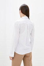 VARDE1 white classic shirt with long sleeves on the cuffs Garne 3038080 photo №3