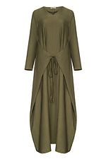 Платье трансформер на завязках HANNAH темно-зеленого цвета Garne 3042081 фото №8