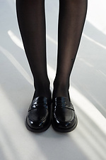 Стильные черные лаковые туфли  4206081 фото №2