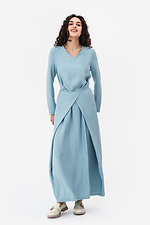 Сукня трансформер на зав'язках HANNAH блакитного кольору Garne 3042082 фото №2