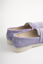 Жіночі фіолетові замшеві туфлі  4206082 фото №4