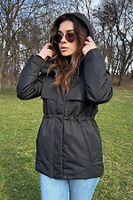 Gerade geschnittene Jacke mit schwarzem Kordelzug AllReal 8042082 Foto №4