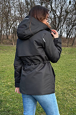 Куртка прямого кроя с утяжкой черного цвета AllReal 8042082 фото №6
