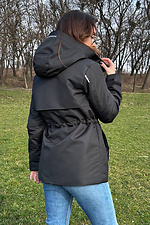 Gerade geschnittene Jacke mit schwarzem Kordelzug AllReal 8042082 Foto №6